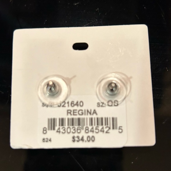 Brighton Silver and Crystal earrings - Picture 3 of 3